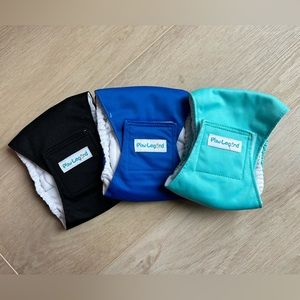Paw Legend XS Washable Dog Belly Band Wrap Diapers for Male 3 pack Xsmall